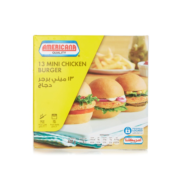 Buy Americana mini chicken burger 400g in UAE
