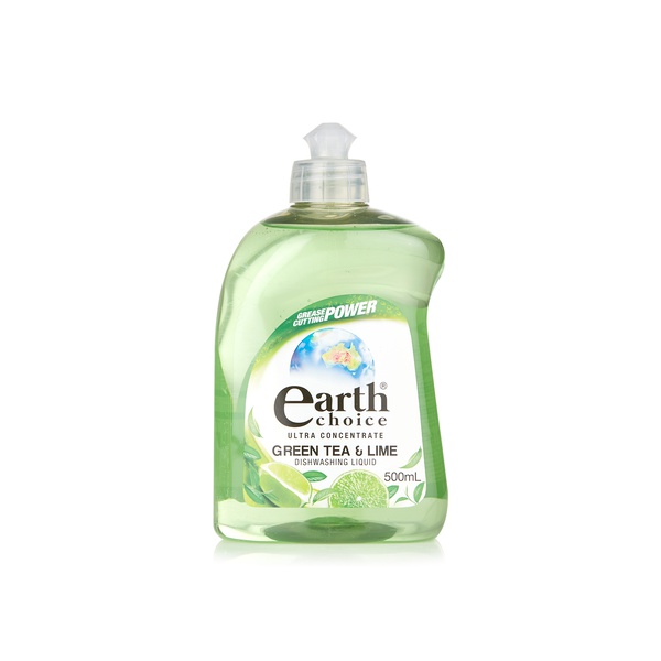 Buy Earth Choice green tea and lime dishwashing liquid 500ml in UAE