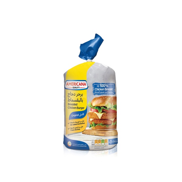 Americana Frozen Original Breaded Chicken Burgers x 15 840g