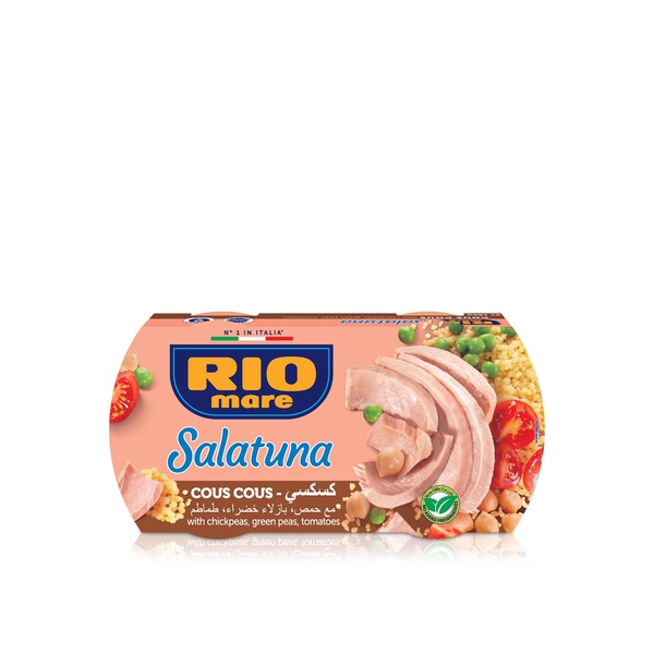 اشتري Rio mare tuna salatuna couscous with chickpeas, green peas and tomatoes 2x160g في الامارات