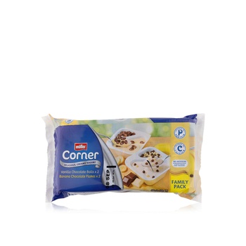 Muller Crunch Corner Vanilla Chocolate Balls and Banana Chocolate Flakes 496g x 4