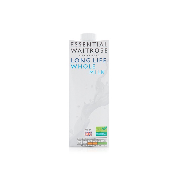 Waitrose Essential Whole Long Life Milk 1 litre