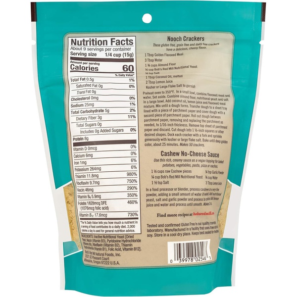 Bob's Red Mill Nutritional Yeast Flakes 142g