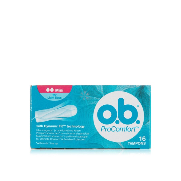 O.B. Pro Comfort Tampon Mini 16 Pieces - Spinneys UAE