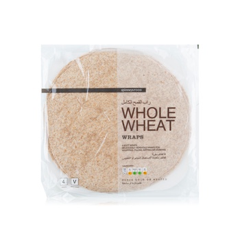 Spinneysfood 25cm Wholewheat Wraps x 4 245g