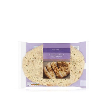 Waitrose Roasted Garlic Flatbread 240g