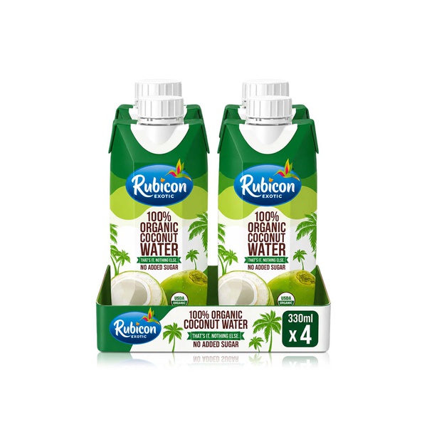 Rubicon Organic Coconut Water 330ml x 4