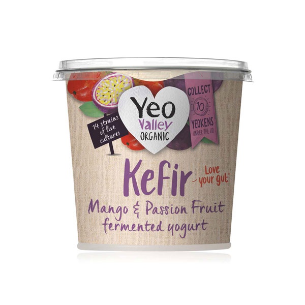 Yeo Valley Mango and Passion Fruit Kefir Yogurt 350g