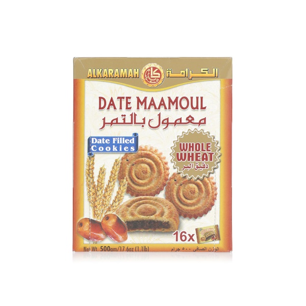 Buy Best whole wheat date maamoul biscuits 500g in UAE