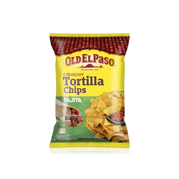 Old El Paso Crunchy Tortilla Chips Fajitas 185g