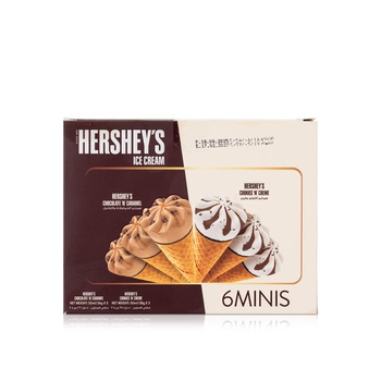Hershey's Assorted Chocolate and Cookies Mini Ice Cream Cones x 6 300ml