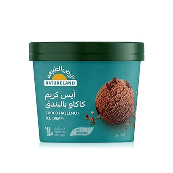 Natureland Organic Choco Hazelnut Ice Cream 125ml