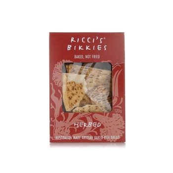 Ricci's Bikkies Herbed Baked Pita Bread 120g