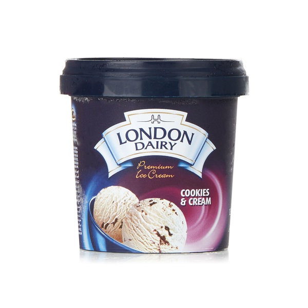 Buy London Dairy cookies & cream ice cream 125ml in UAE