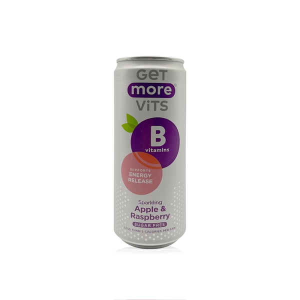 Buy Get More Vits vitamin B still apple and raspberry drink 330ml in UAE