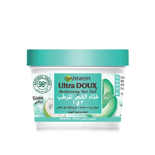 Buy Garnier  Ultra Doux moisturising hair food aloe 390ml in UAE