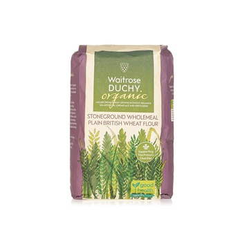 Waitrose Duchy Organic Plain British Wholemeal Flour 1.5kg