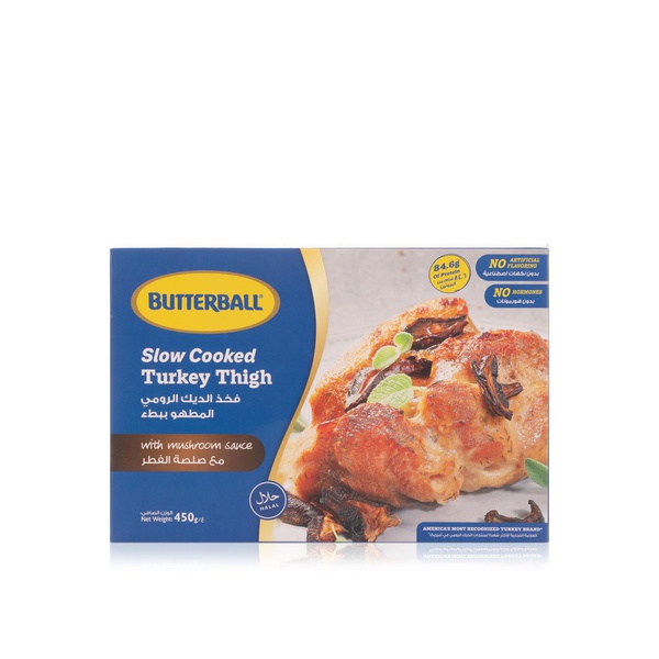 Butterball Frozen Slow Cooked Turkey Thigh With Mushroom Sauce 450G