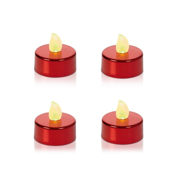 Premier Assorted LED Tea Lights 4 Pack