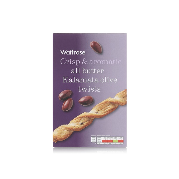 Waitrose All-Butter Kalamata Olive Twists 125g