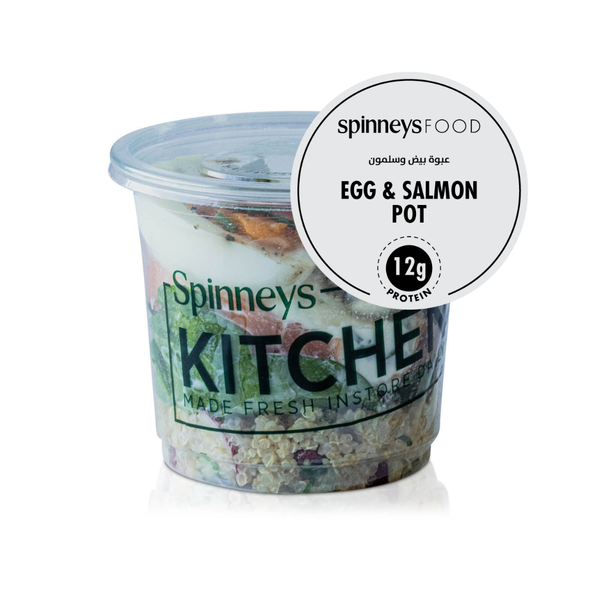 Buy Spinneysfood Egg And Salmon Pot 113g in UAE