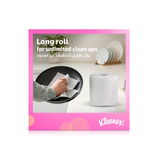 Kleenex Kitchen Tissue Paper Towel Mega Roll 250 Metres x 2 Rolls