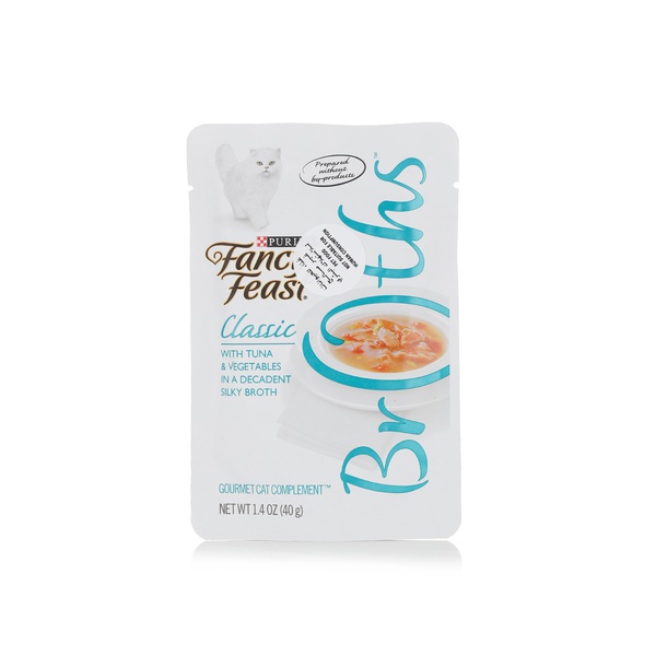 Buy Fancy Feast Broths classic tuna & veg 40g in UAE