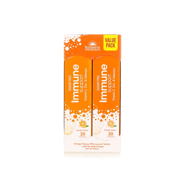 Sunshine Nutrition Immune Support Orange 20 Tablets x 2