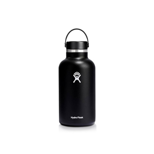 Hydro Flask Wide Mouth Vacuum Bottle Black 1.9 Litre