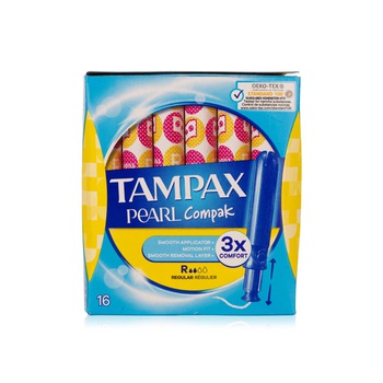 Tampax Compak Pearl Regular Tampons 16s