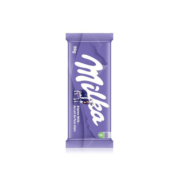 Milka Alpine Milk Chocolate Slab 98g