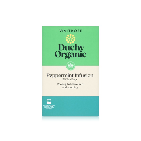 Waitrose Duchy Organic Peppermint Teabags x50 75g