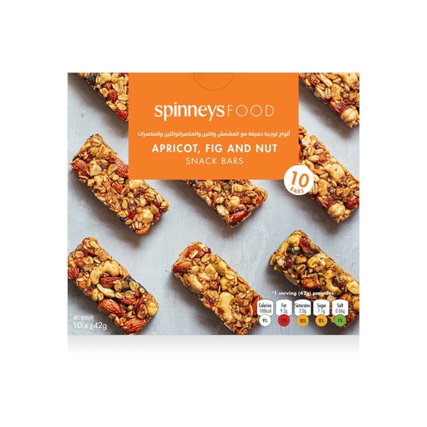 Spinneysfood Mediterranean fruit bars 10 x 42g
