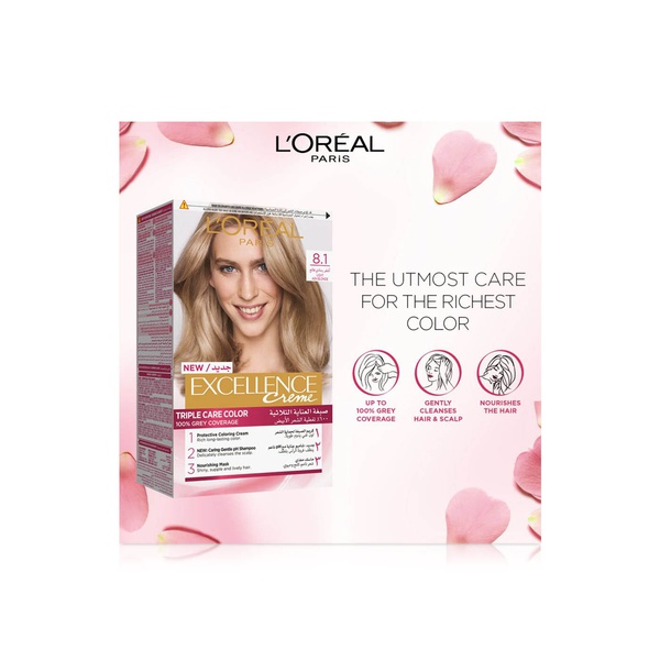 L'oreal Paris Excellence Creme Permanent Hair Colour 8.1 Light Ash Blonde