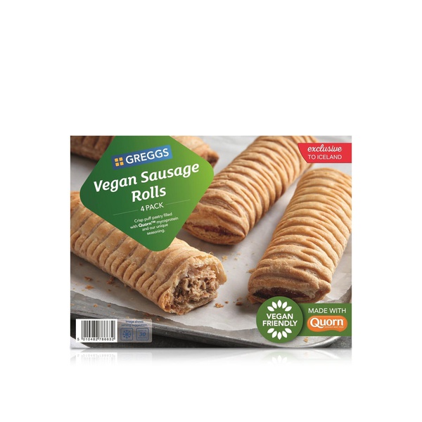 Greggs Frozen Vegan Sausage Rolls X 4 420G