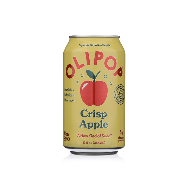Olipop Crisp Apple Soda 355ml