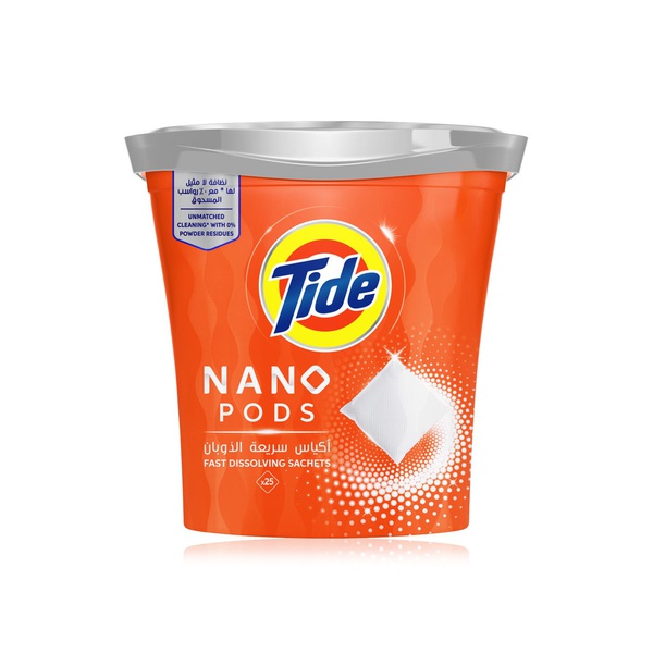Buy Tide nano pods original scent 25 sachets in UAE