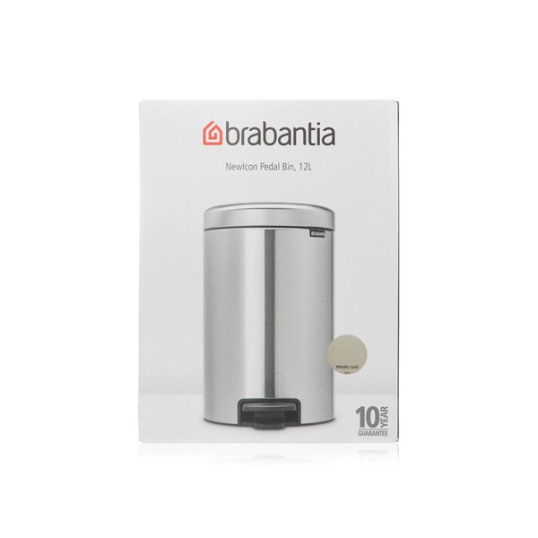 Brabantia newicon pedal bin champagne 12L Spinneys UAE