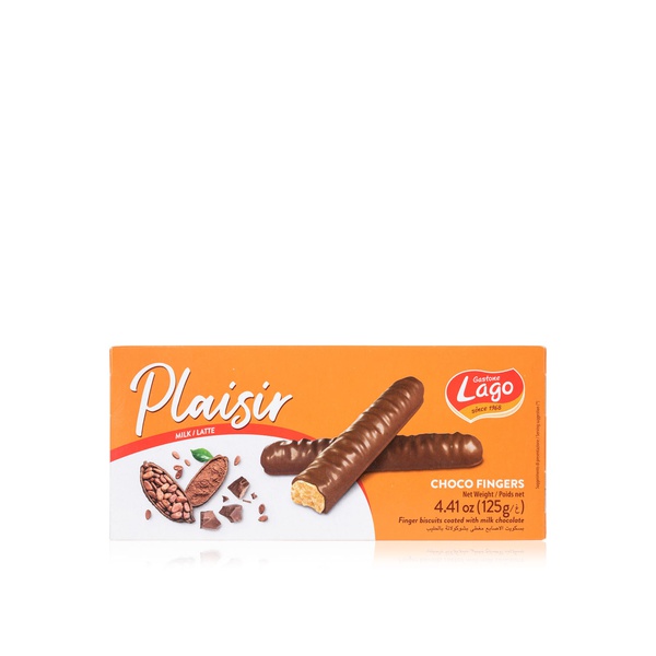 اشتري Lago Plaisir choco fingers biscuit 125g في الامارات