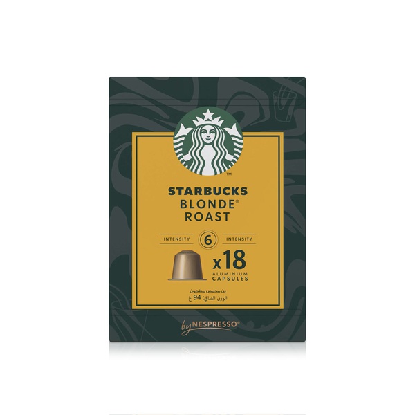 Starbucks Blonde Espresso Roast Coffee Capsules x 18 94g