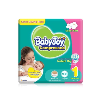 BabyJoy Compressed Diapers Size 1 x 108