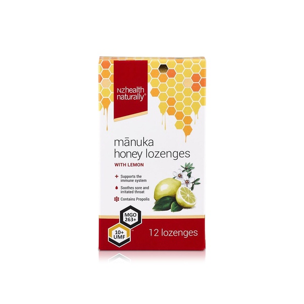 NZ Health Manuka Lozenges Lemon x 12