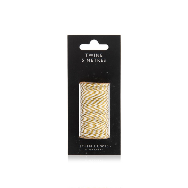 John Lewis Gold Metallic Twine 5m