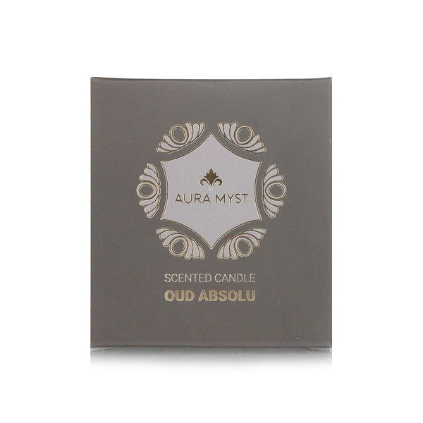 Aura Myst Glass Jar Scented Candle Oud Absolu