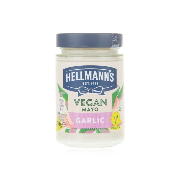 Buy Hellmanns vegan garlic mayo 270g in UAE