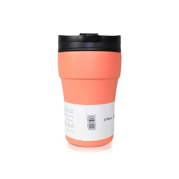 Moya Low Tide Travel Coffee Mug Black/coral 250ml