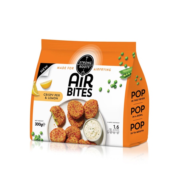 Strong Roots Frozen Airbites Crispy Pea and Lemon 300g