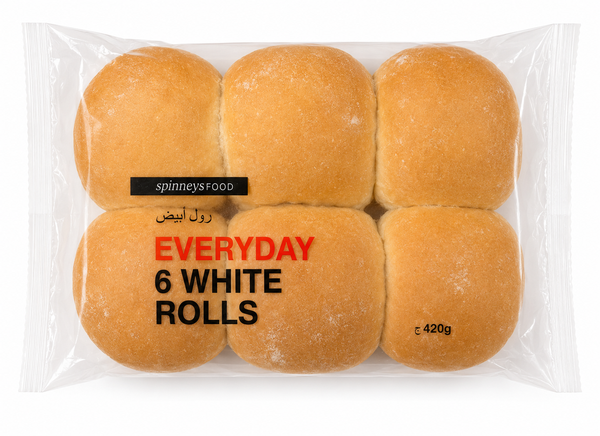 Spinneysfood White Roll x 6 420g