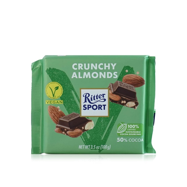 Ritter Sport Crunchy Almond Vegan Chocolate 100g