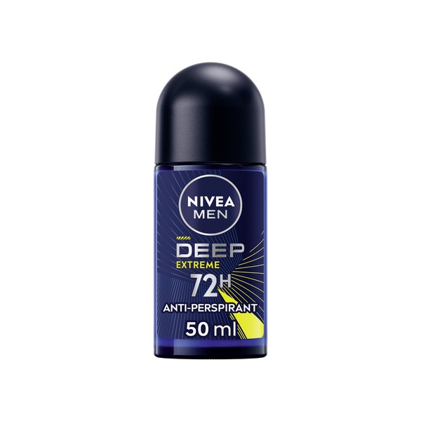 Nivea Men Deep Extreme 72 Hour Roll On Deodorant 50ml